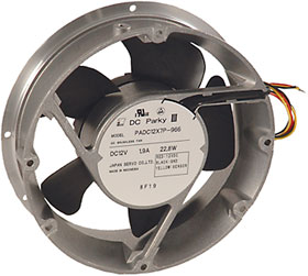 12VDC, 6-3/4in. Dia. X 2in. Japan Servo Fan PADC12X7P-966